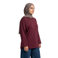 Just Surfing Long Sleeve Oversized Cotton Women T-Shirt