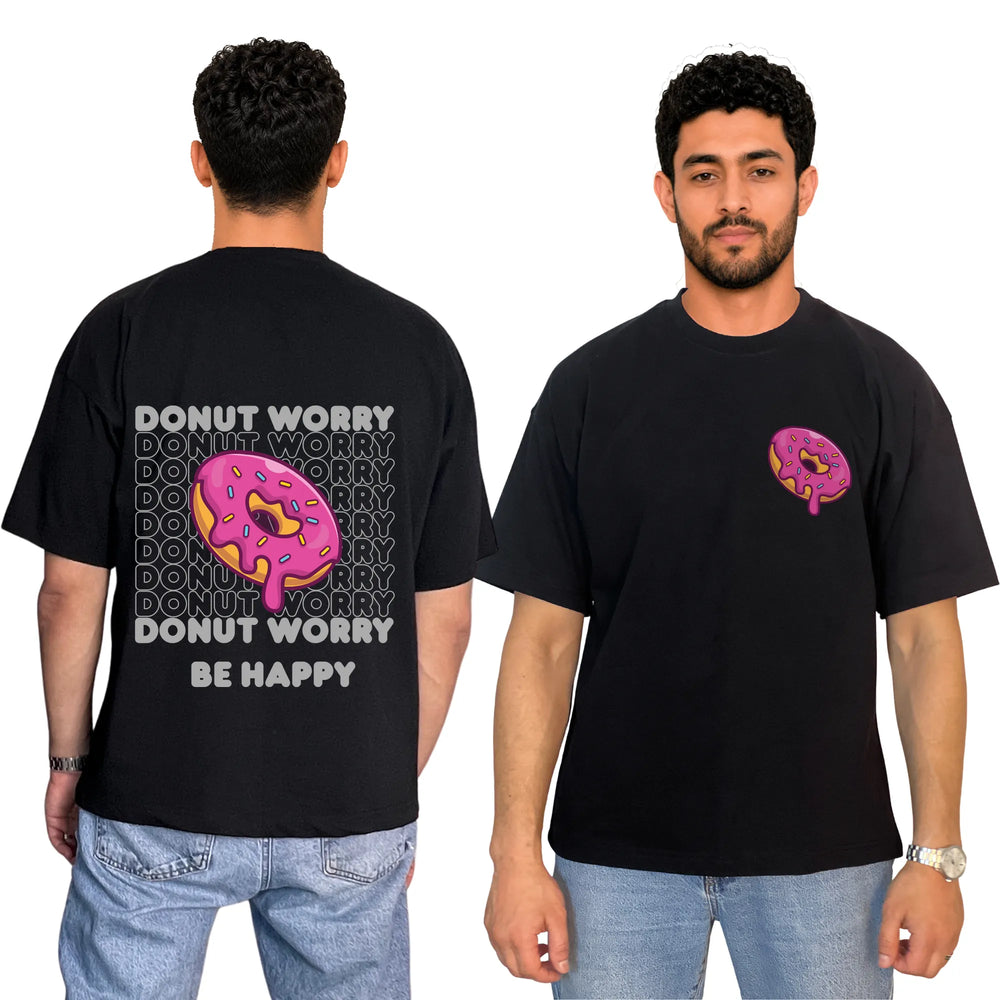 Donut Worry Oversized Unisex Cotton T-Shirt