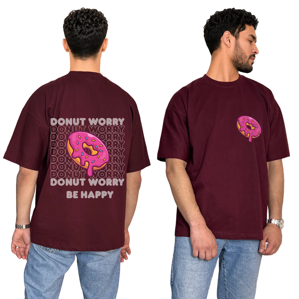 Donut Worry Oversized Unisex Cotton T-Shirt