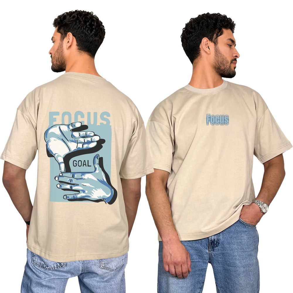 Focus Oversized Unisex Cotton T-Shirt