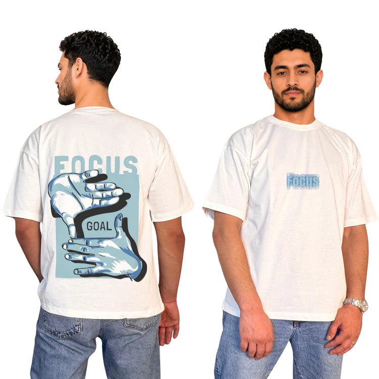 Focus Oversized Unisex Cotton T-Shirt