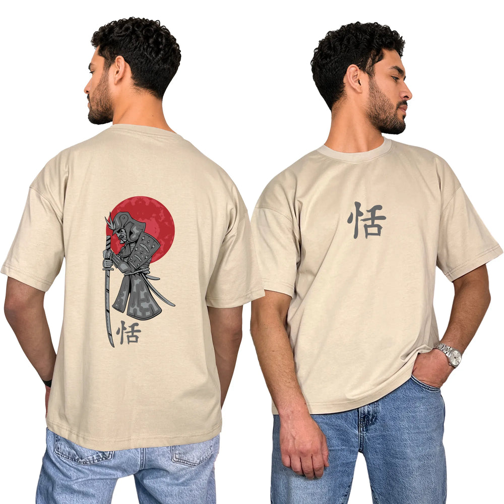 Japanese Samurai Oversized Unisex Cotton T-Shirt