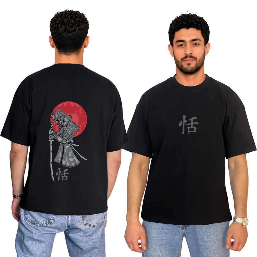 Japanese Samurai Oversized Unisex Cotton T-Shirt