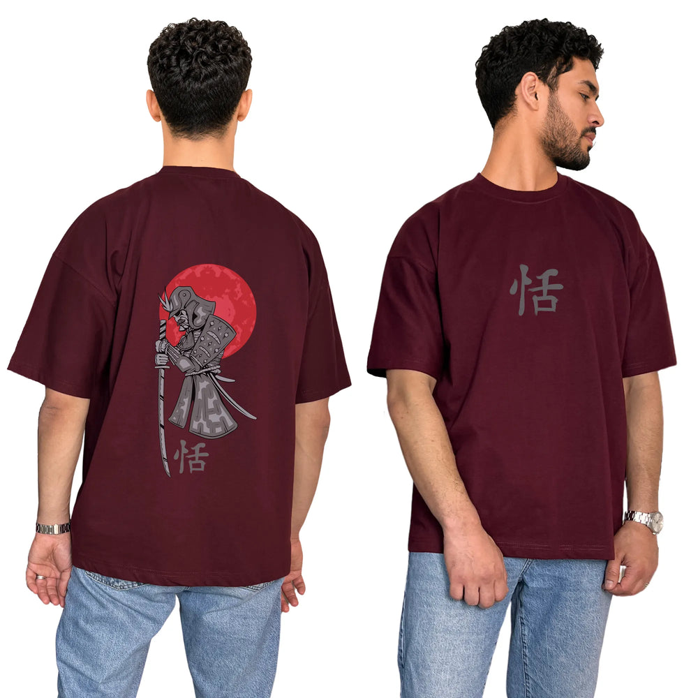 Japanese Samurai Oversized Unisex Cotton T-Shirt