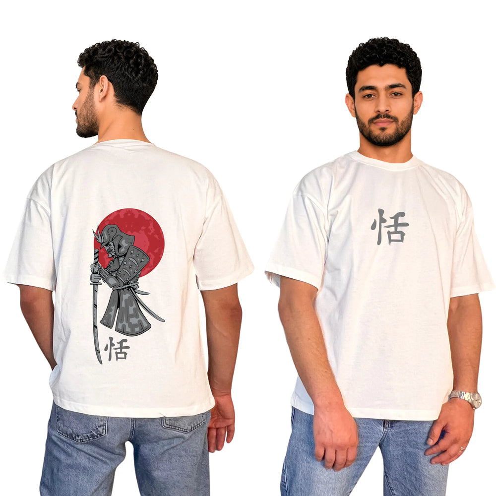 Japanese Samurai Oversized Unisex Cotton T-Shirt