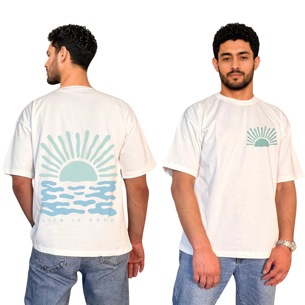 Life Is Good Oversized Unisex Cotton T-Shirt
