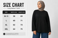 Life Is Good Long Sleeve Oversized Cotton Women T-Shirt