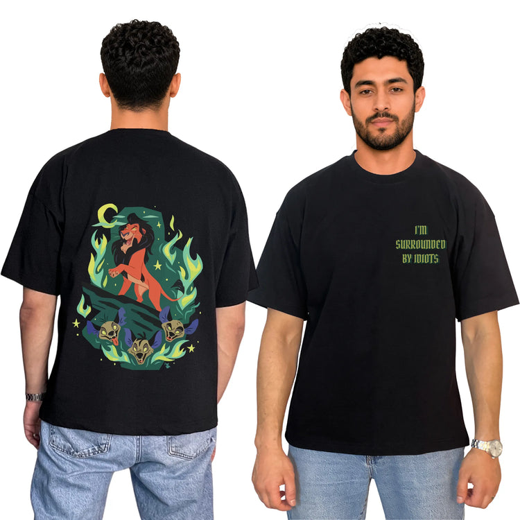 Surrounded By Idiots Oversized Unisex Cotton T-Shirt