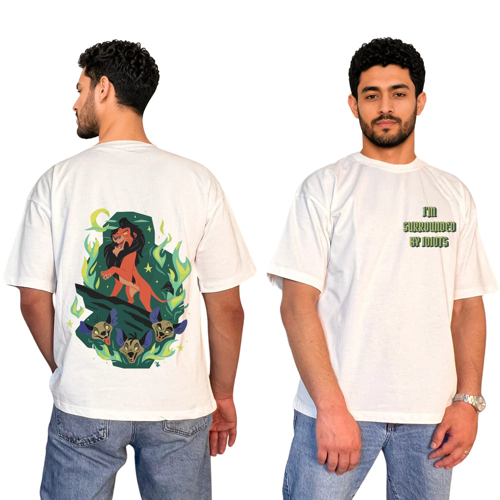 Surrounded By Idiots Oversized Unisex Cotton T-Shirt