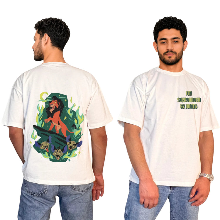 Surrounded By Idiots Oversized Unisex Cotton T-Shirt